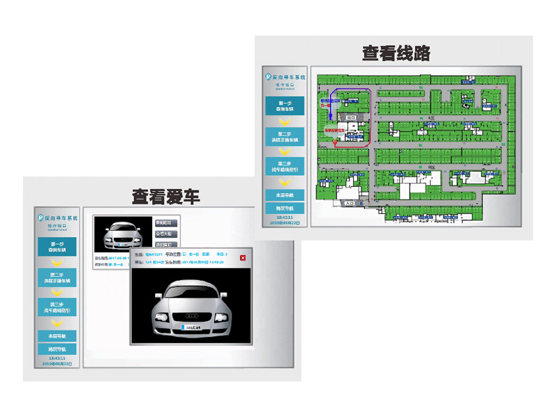  視頻車位引導反向尋車系統